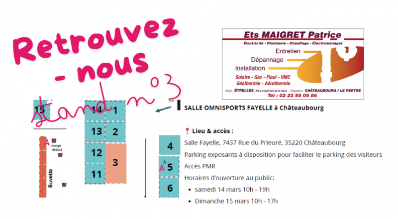 STAND N°3 - ETS MAIGRET à votre écoute pour vos projets