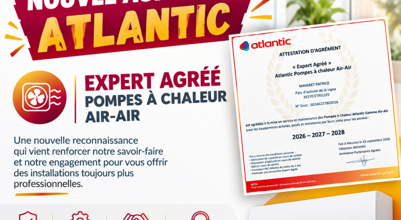 Mise en service et maintenance des pompes à chaleur AIR-AIR